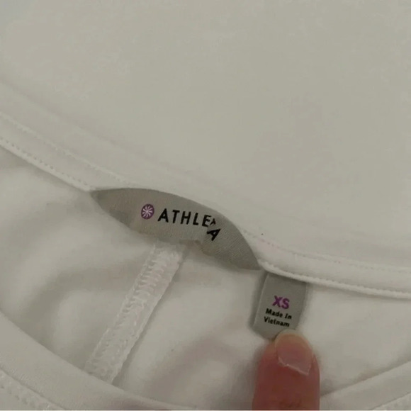Athleta Side Split Tank Top White XS - Picture 5 of 7